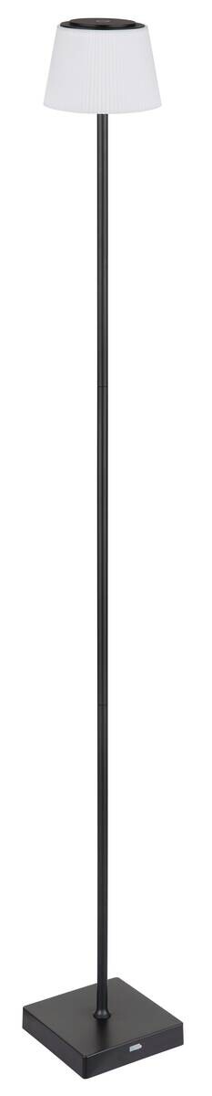 LED-Stehleuchte Opal schwarz B/H/T: ca. 14x120x14 cm