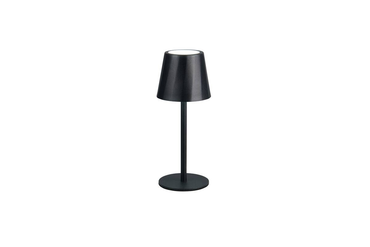 Reality LED Tischleuchte DIAZ mattschwarz Metall H: ca. 21 cm 1 Brennstellen