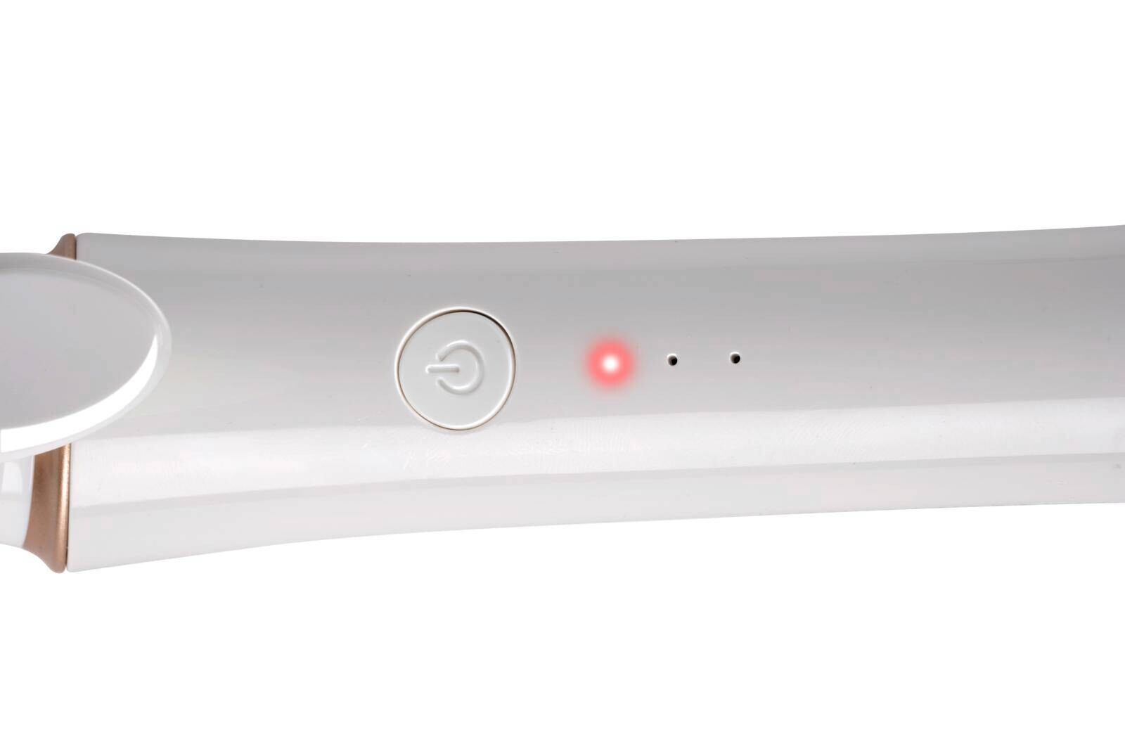 Glätteisen gold weiß Keramik Kunststoff B/H/L: ca. 4,5x8,5x30 cm