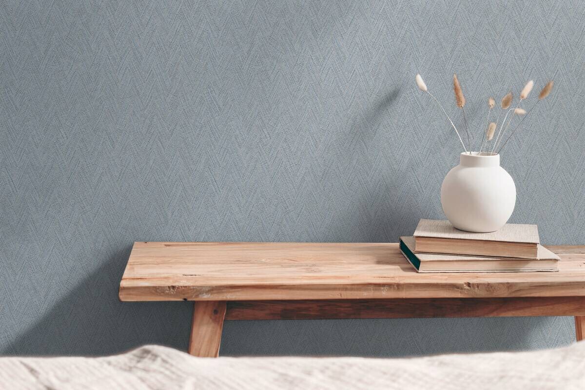 A.S.Creation Vliestapete blau braun B/H/D: ca. 53x1005x8,5 cm