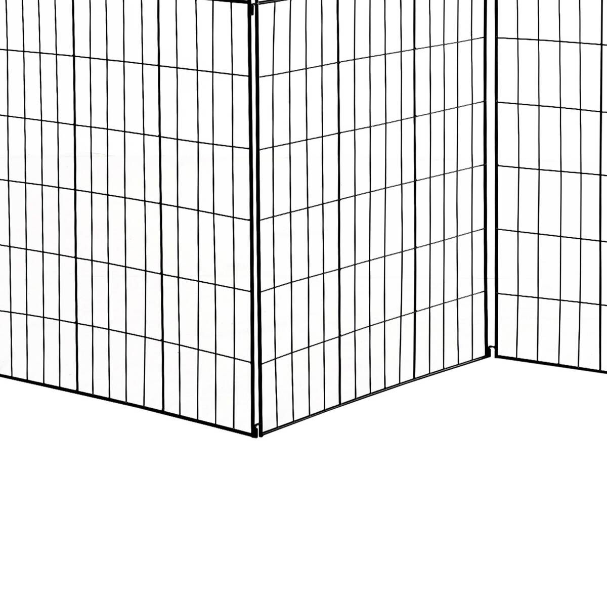 Outsunny Zaun schwarz Polypropylen B/H/L: ca. 0,8x365x112 cm