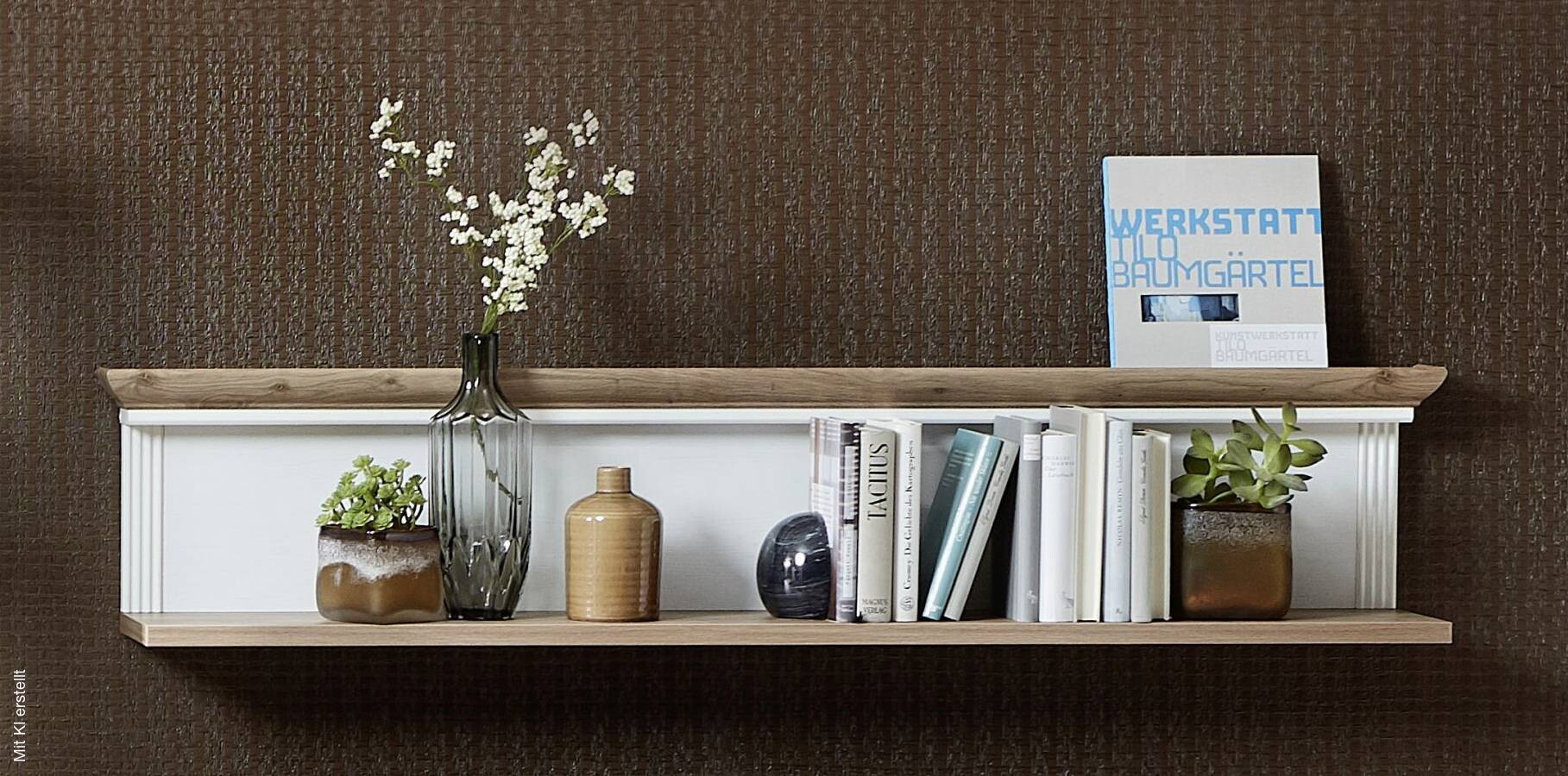 Wandboard Jasmin Eiche Artisan Nachbildung Pinie Nachbildung B/H/T: ca. 142x29x20 cm
