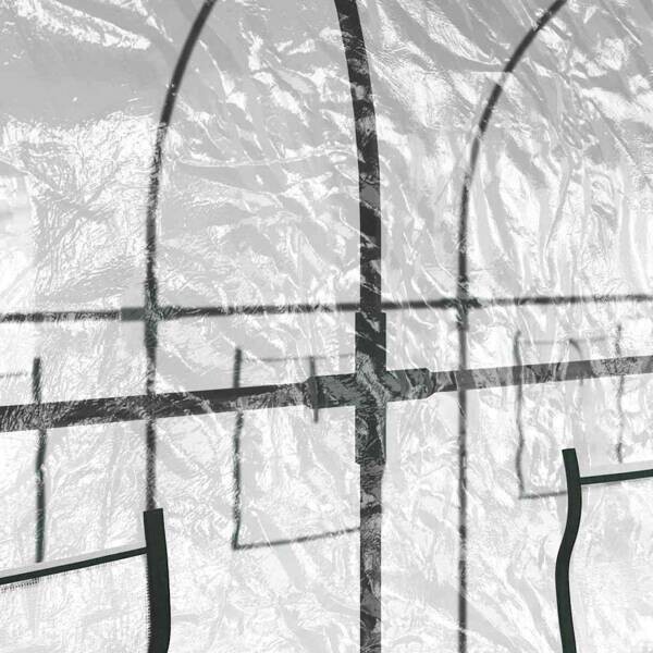 Gewächshaus transparent B/H/T: ca. 160x190x400 cm