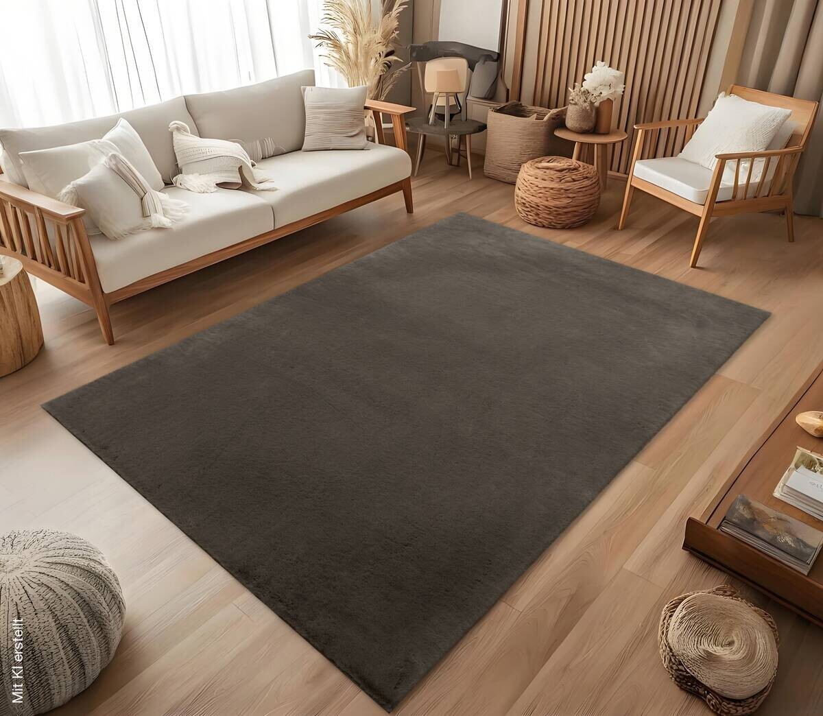 Kunstfell Moyo braun B/L: ca. 160x230 cm