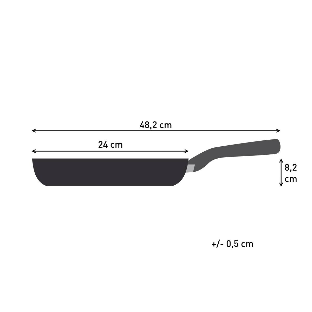 Tefal Pfanne grau Aluminium D: ca. 24 cm