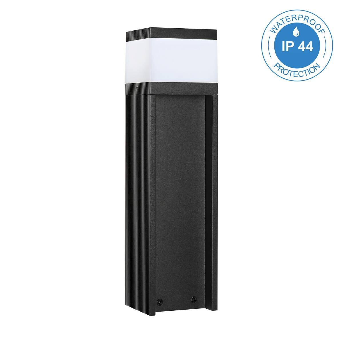 Lamkur Wandleuchte schwarz Stahl B/H/L: ca. 8x30x8 cm G9 1 Brennstellen