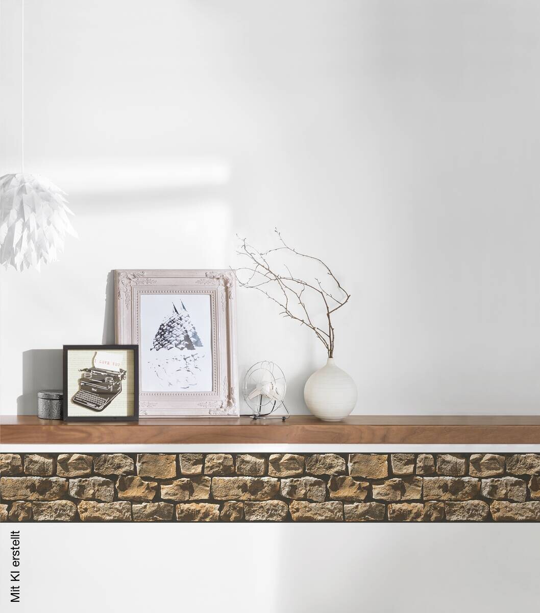 A.S.Creation Bordüre beige schwarz gelb B/H/D: ca. 17x500x5,5 cm