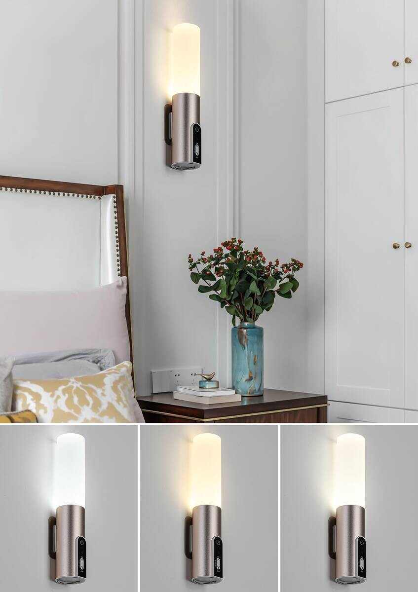 Nolo LED-Dekoleuchte Flash champagner B/H/L: ca. 4x3,8x19,8 cm