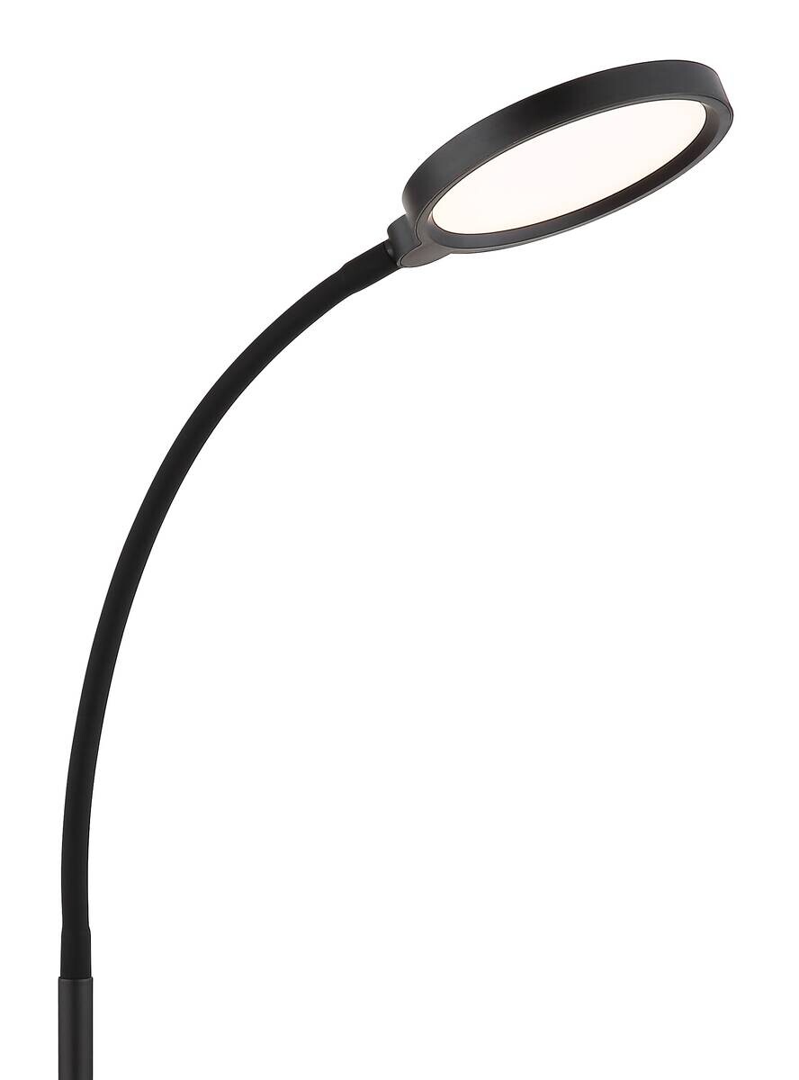 GLOBO Stehlampe schwarz Kunststoff Metall B/H/T: ca. 22x125x50 cm 1 Brennstellen