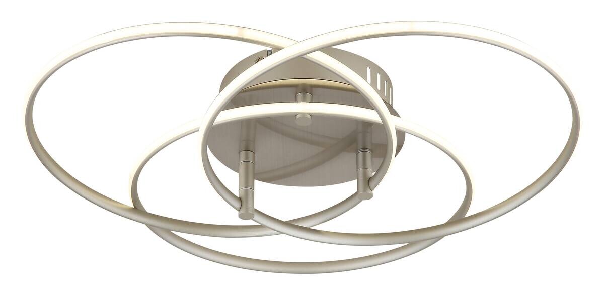 GLOBO Deckenleuchte Opal mattschwarz Metall Aluminium H/D: ca. 9,4x45,6 cm 1 Brennstellen