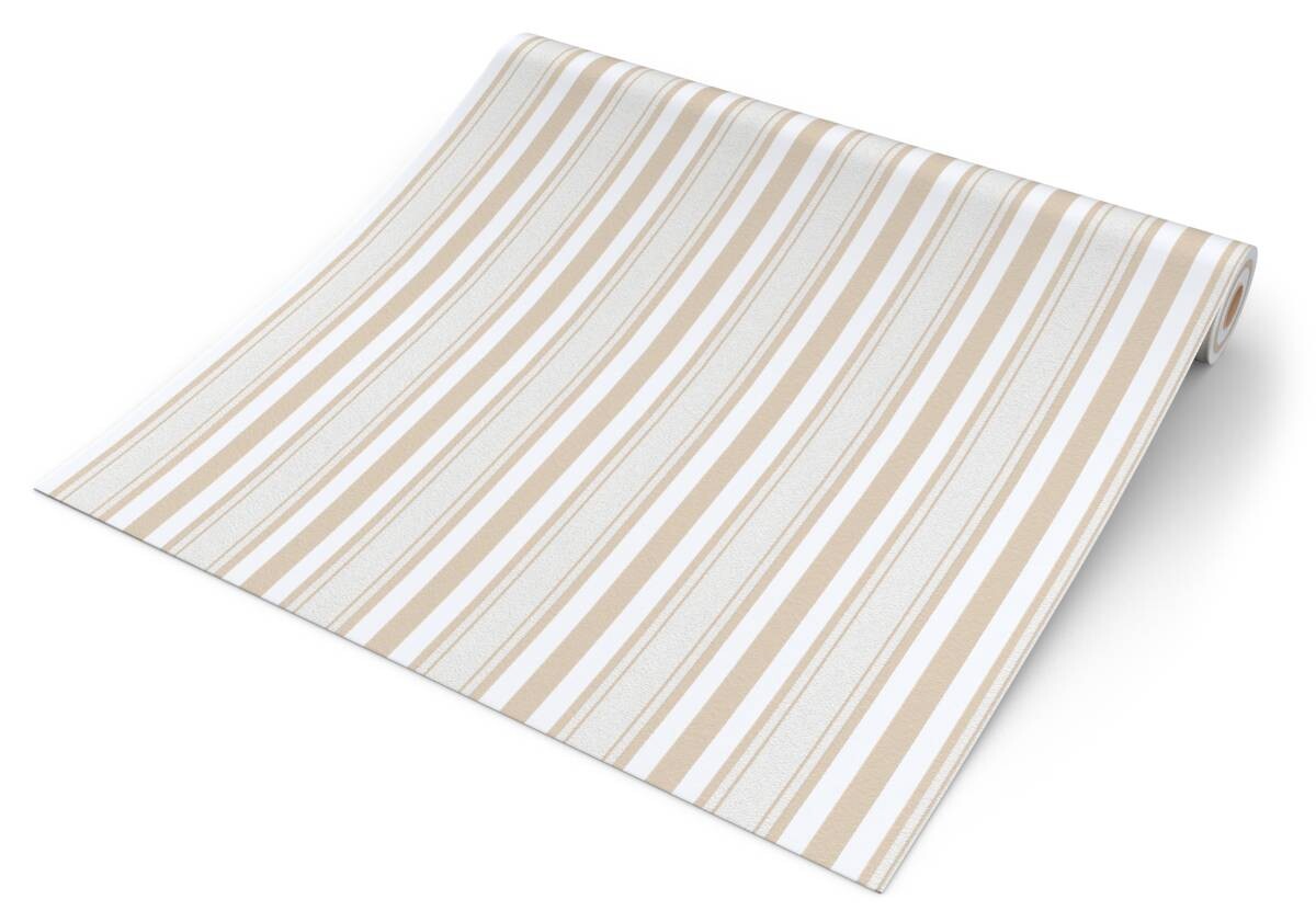 Vliestapete Streifen grau weiß B/L: ca. 53x1005 cm