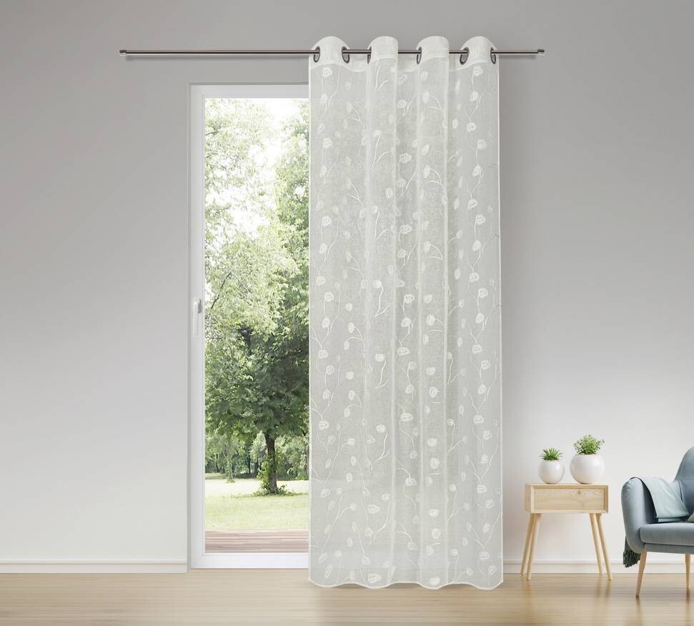 Happy Home Ösenschal Blätter natur B/L: ca. 140x245 cm