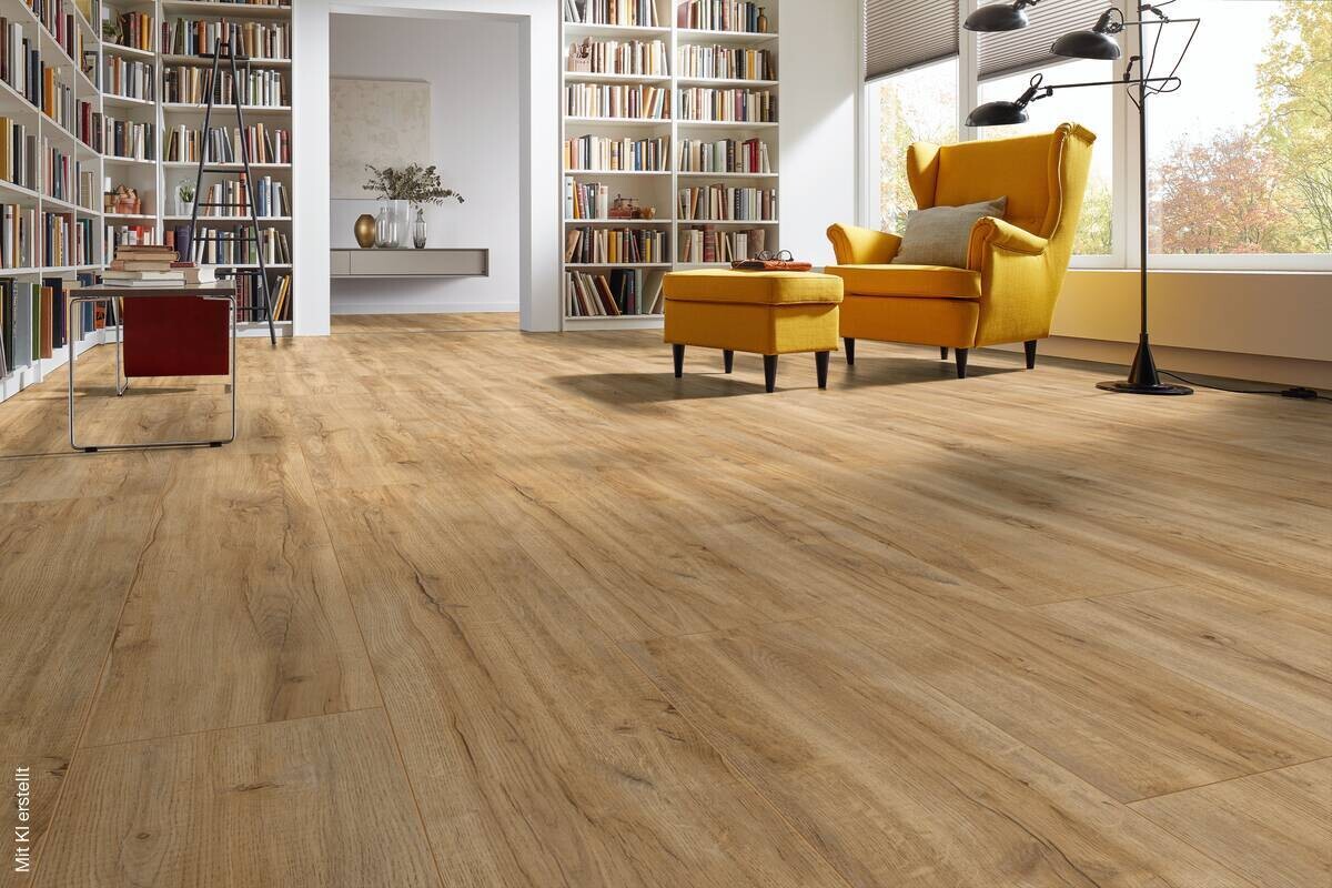 Laminatboden Montmelo Eiche natur ca.2,694 m² B/L: ca. 24,4x138 cm pro Paket