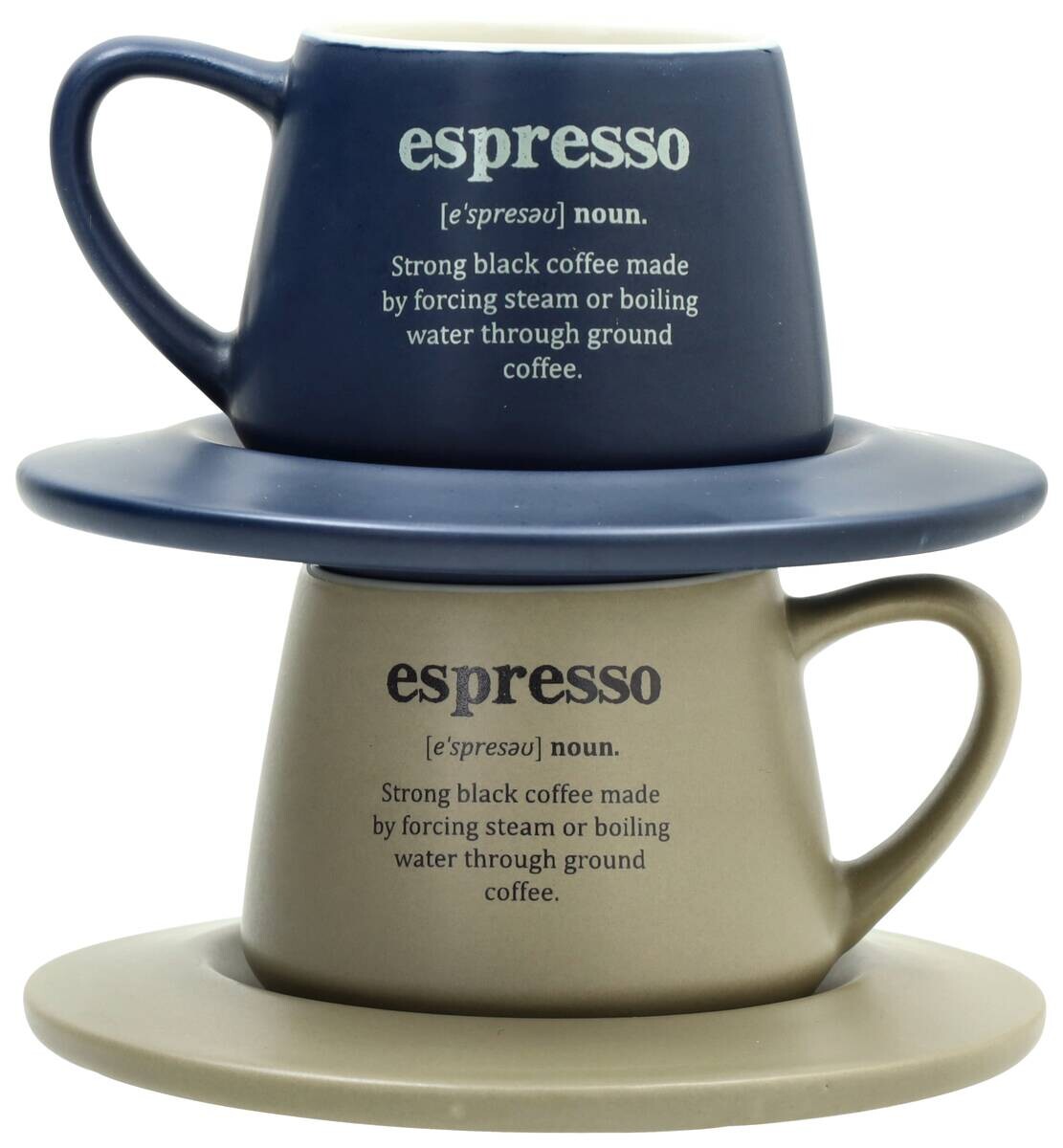 TOGNANA Espressotassenset beige Keramik 4 tlg.