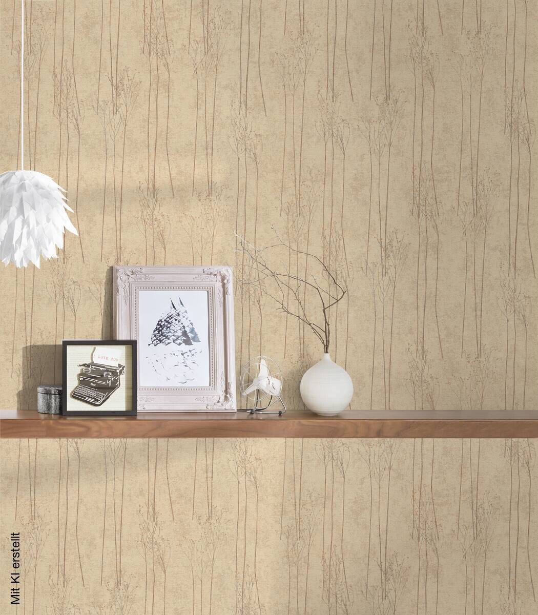A.S.Creation Vliestapete beige B/H/D: ca. 53x1005x8,8 cm