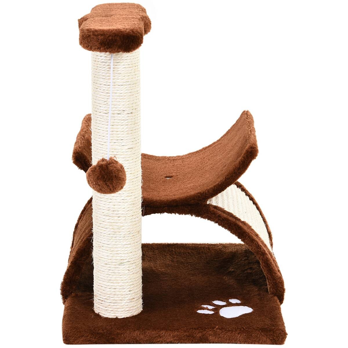 PawHut Katzenkratzbaum braun Spanplatte B/H/L: ca. 30x43x40 cm