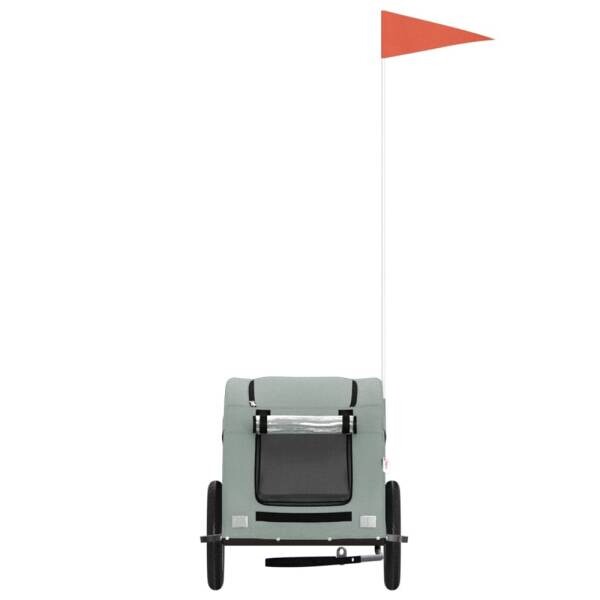 vidaXL Fahrradanhänger grau grau