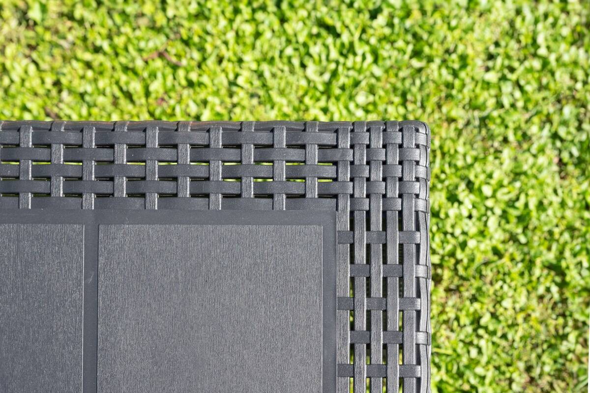 ProGarden Tisch Queen anthrazit Kunststoff B/H/L: ca. 90x72x220 cm