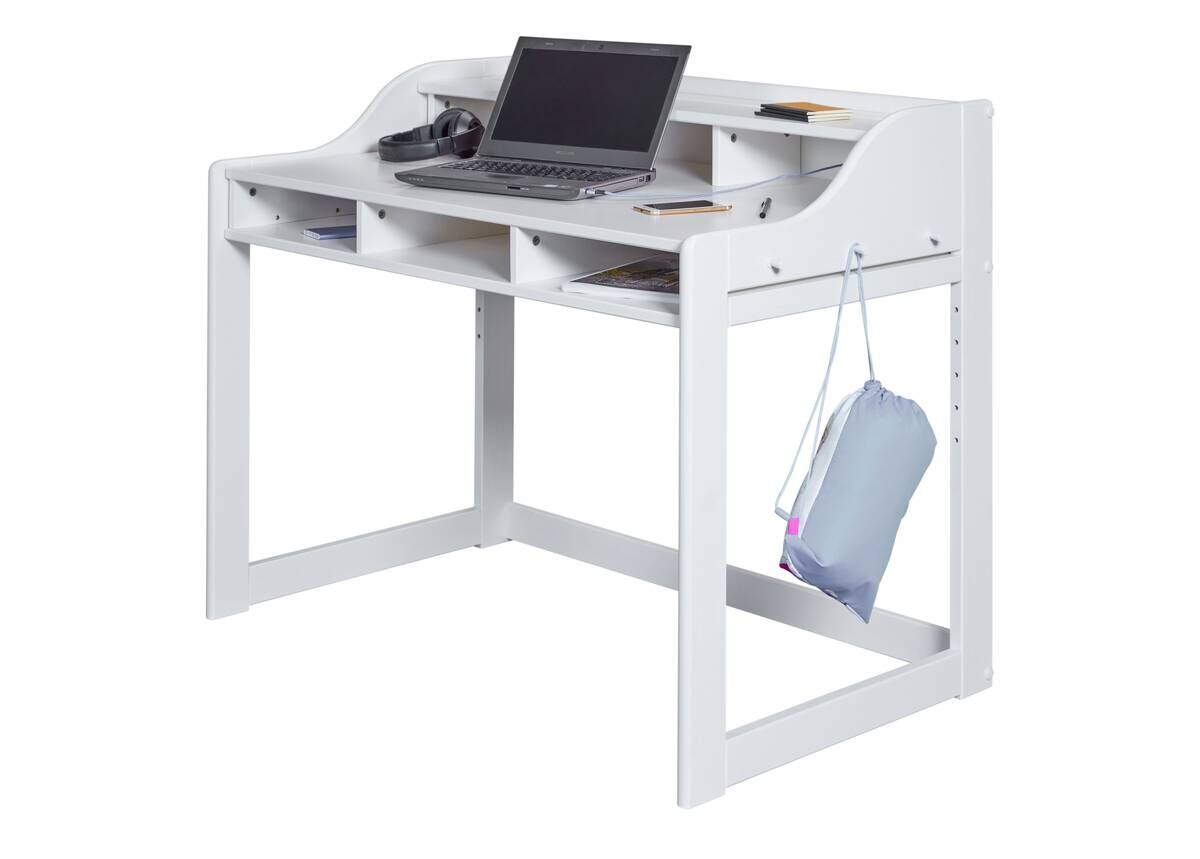 Kinderschreibtisch Kids Learning weiß lackiert B/H/L: ca. 68x91x112 cm