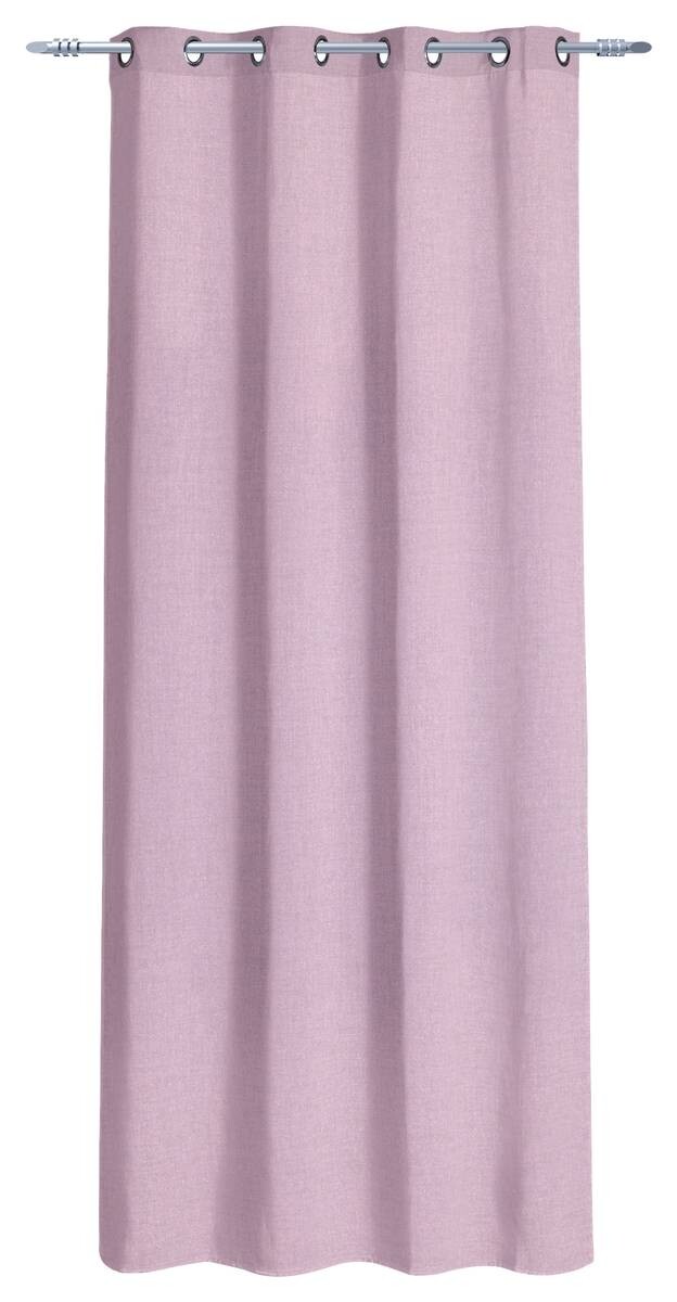 POCOline Ösenvorhang Cleo rosa 100% Polyester B/L: ca. 140x240 cm
