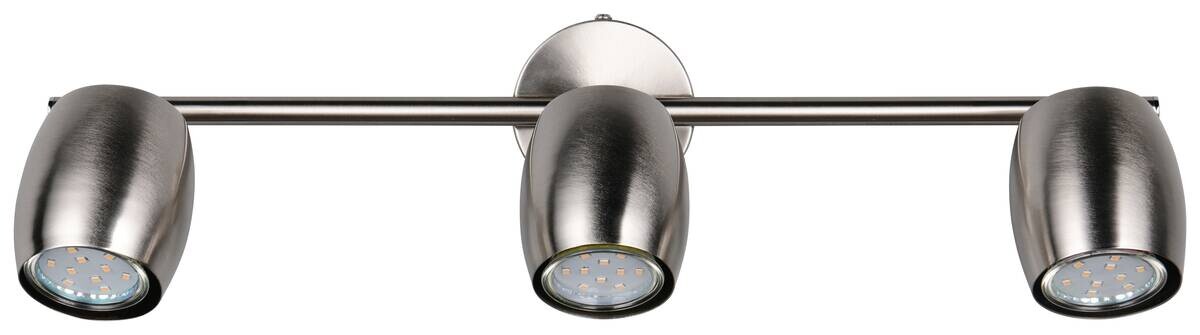 Reality Spots Nancy nickel matt Metall B/H/L: ca. 47,5x15,5x8 cm GU10 3 Brennstellen