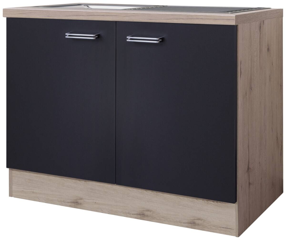 Spülenschrank Elva anthrazit B/H/T: ca. 100x86x60 cm