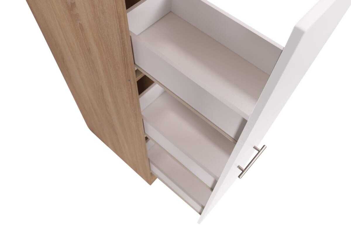 Apothekerschrank Merle weiß B/H/T: ca. 30x145x60 cm