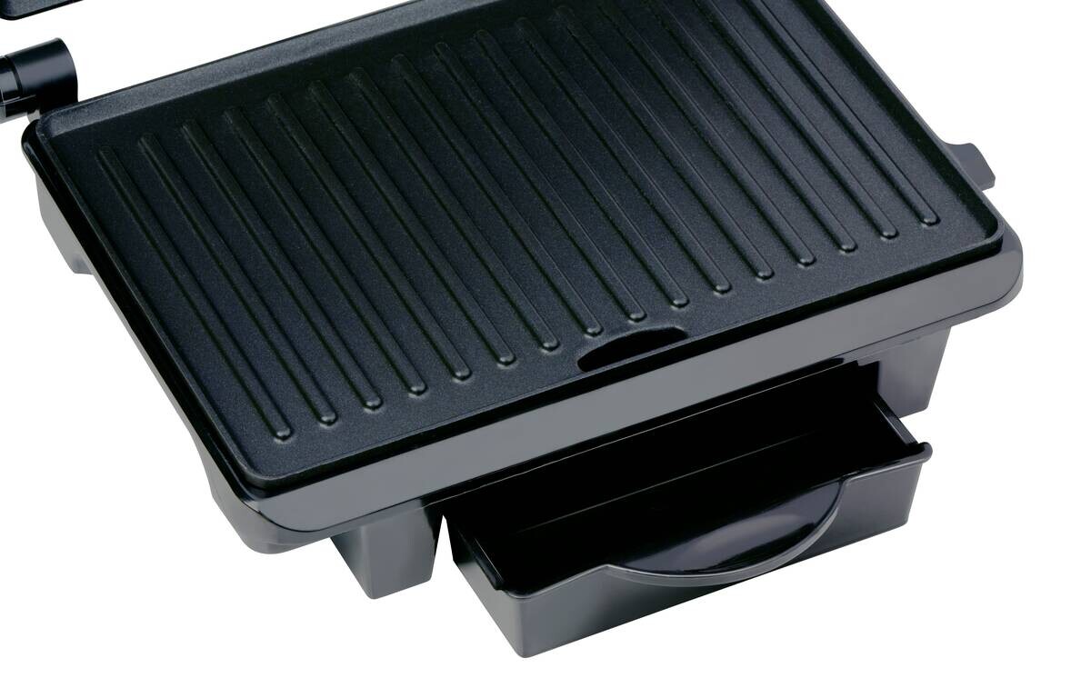 Kontaktgrill rot B/H/L: ca. 11,5x29,5x32,5 cm