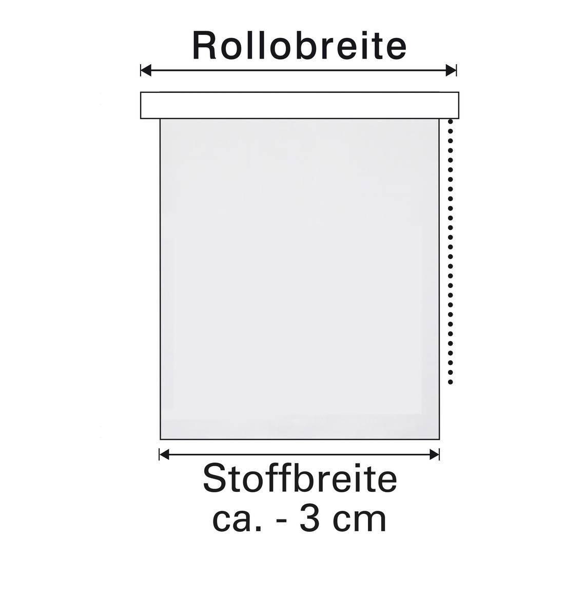 Boviva Rollo Struktur schwarz B/L: ca. 60x150 cm