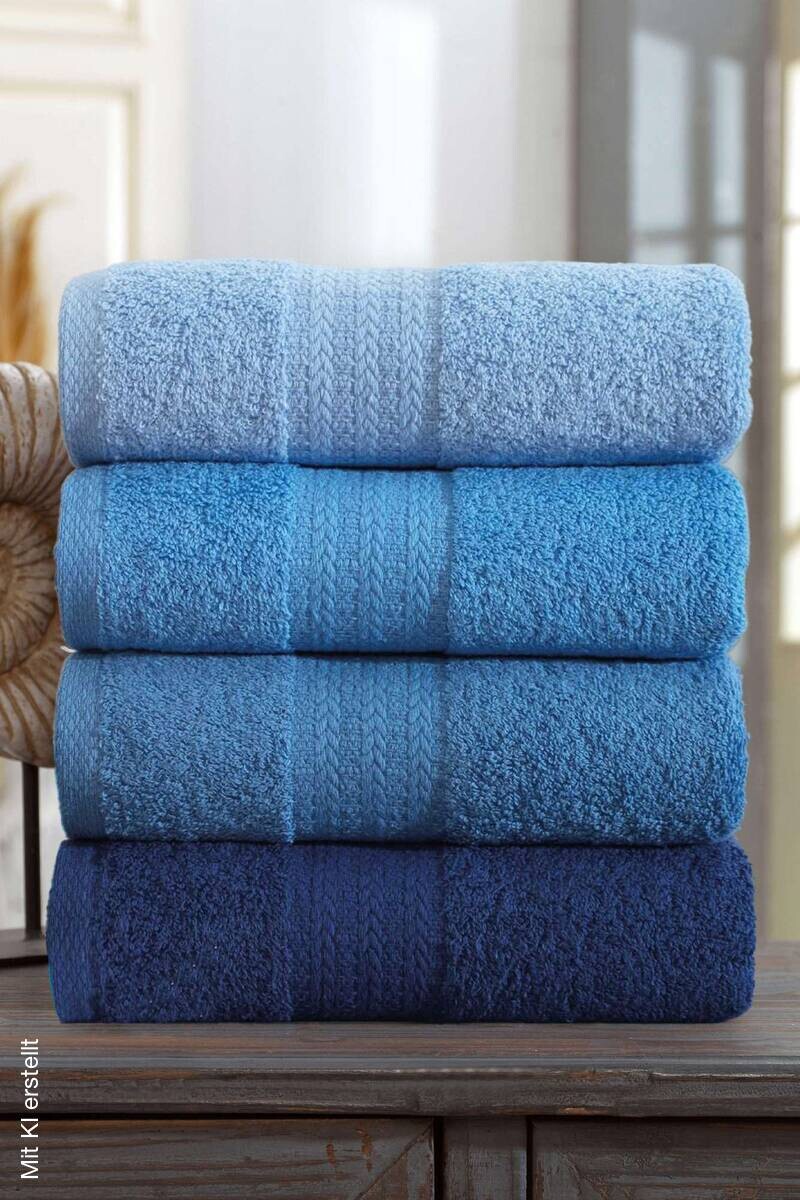 Mijolnir Frottier-Set blau Baumwolle B/L: ca. 50x85 cm