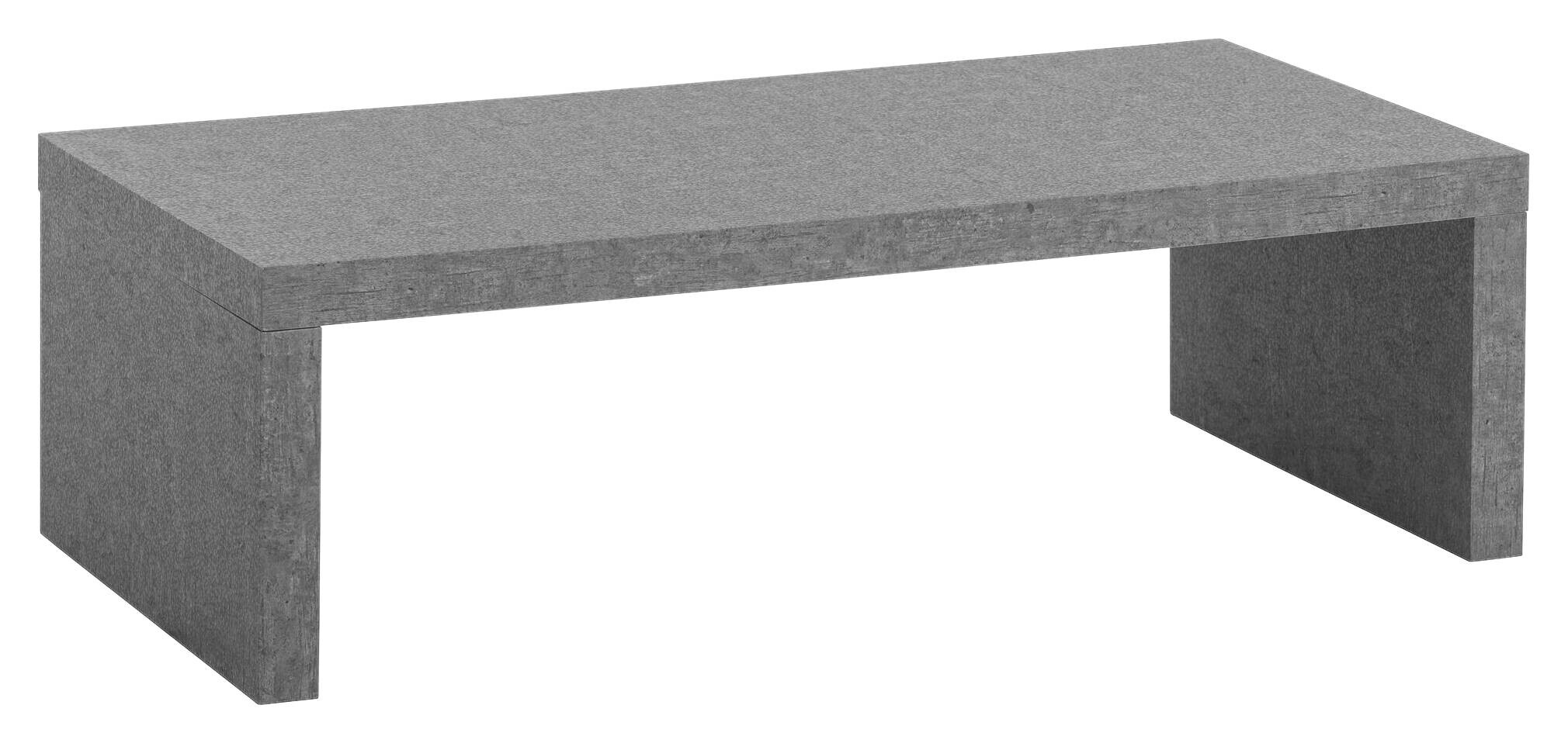 Wohnling Couchtisch Beton MDF B/H/T: ca. 110x35x55 cm