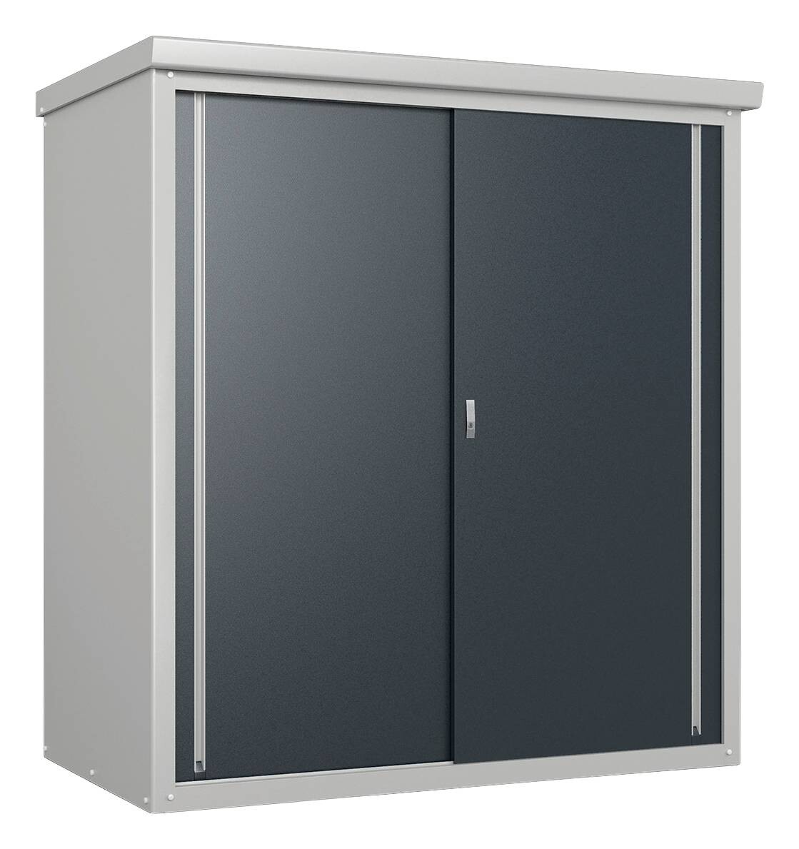 Trimetals Gartenschrank Guardian anthrazit Metall B/H/T: ca. 172x187x90 cm
