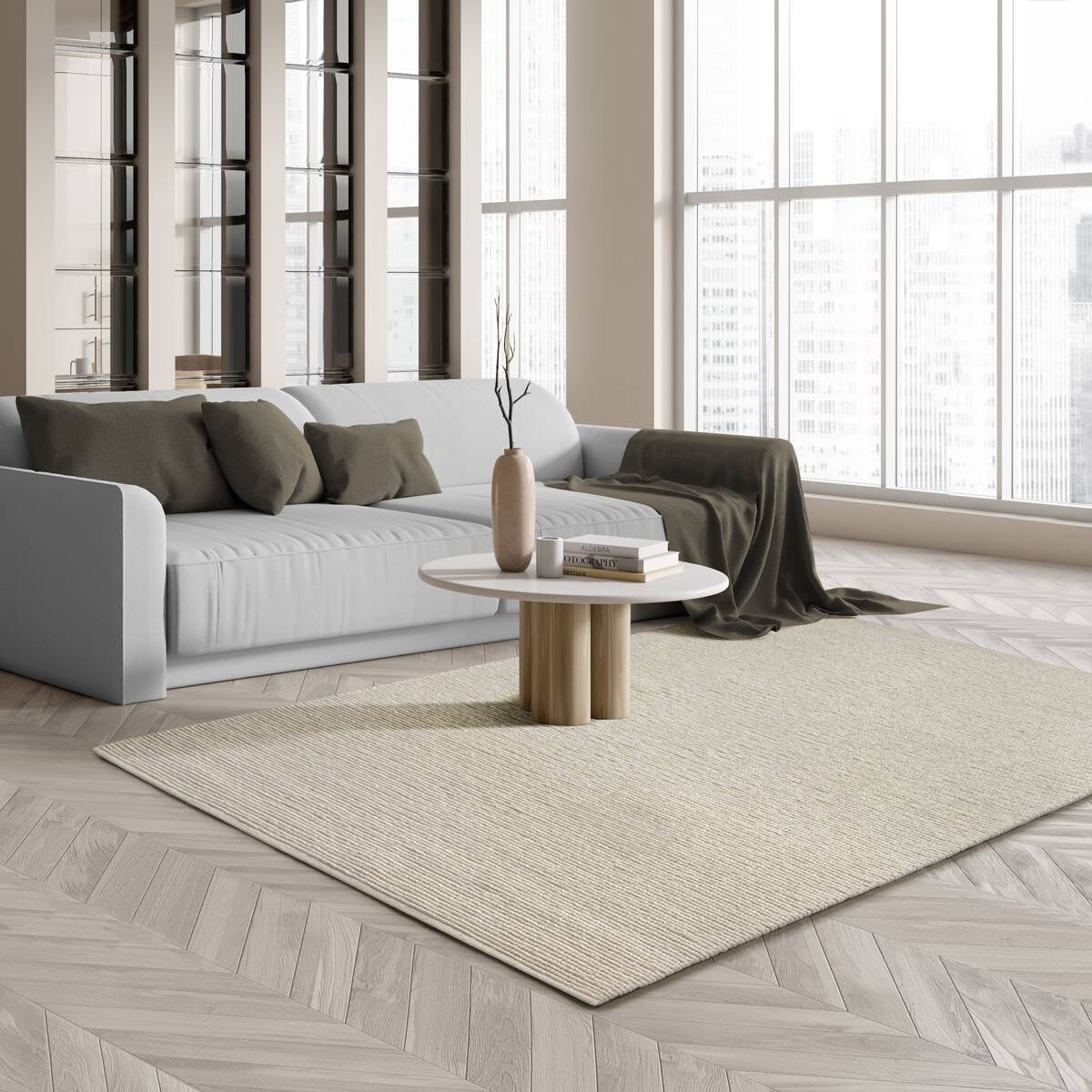 Merinos Teppich Copenhagen creme B/L: ca. 200x290 cm
