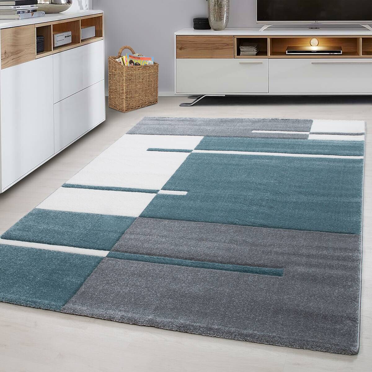 Ayyildiz Teppich HAWAII blau B/L: ca. 280x370 cm