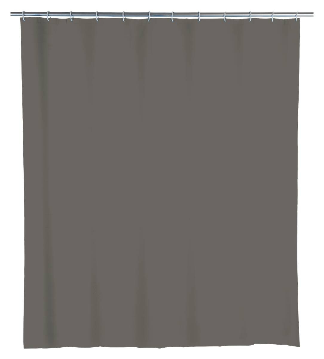 WENKO Duschvorhang grau Kunststoff B/L: ca. 180x200 cm