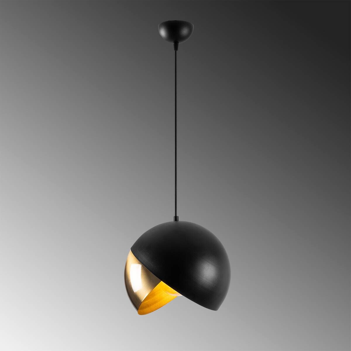 Opviq Pendelleuchte Pacman-2633 schwarz B/H/T/L/D: ca. 30x28x30x30x30 cm E27 1 Brennstellen