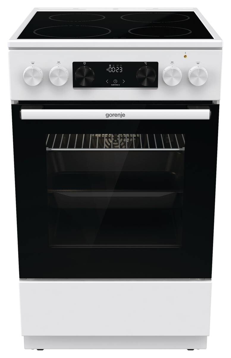 Gorenje Standherd 50cm mit Glaskeramikkochfeld GEC5C41WG EEK: A Spektrum: A+++ bis D 70l Volumen weiß B/H/T: ca. 50x85x59 cm