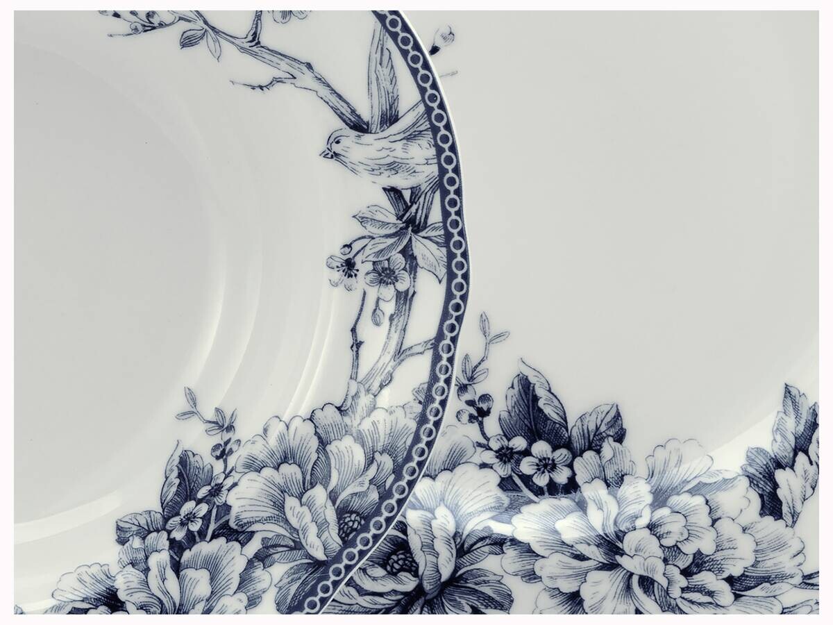 CreaTable Tafelservice Adelaide Blau blau Porzellan 8 tlg.