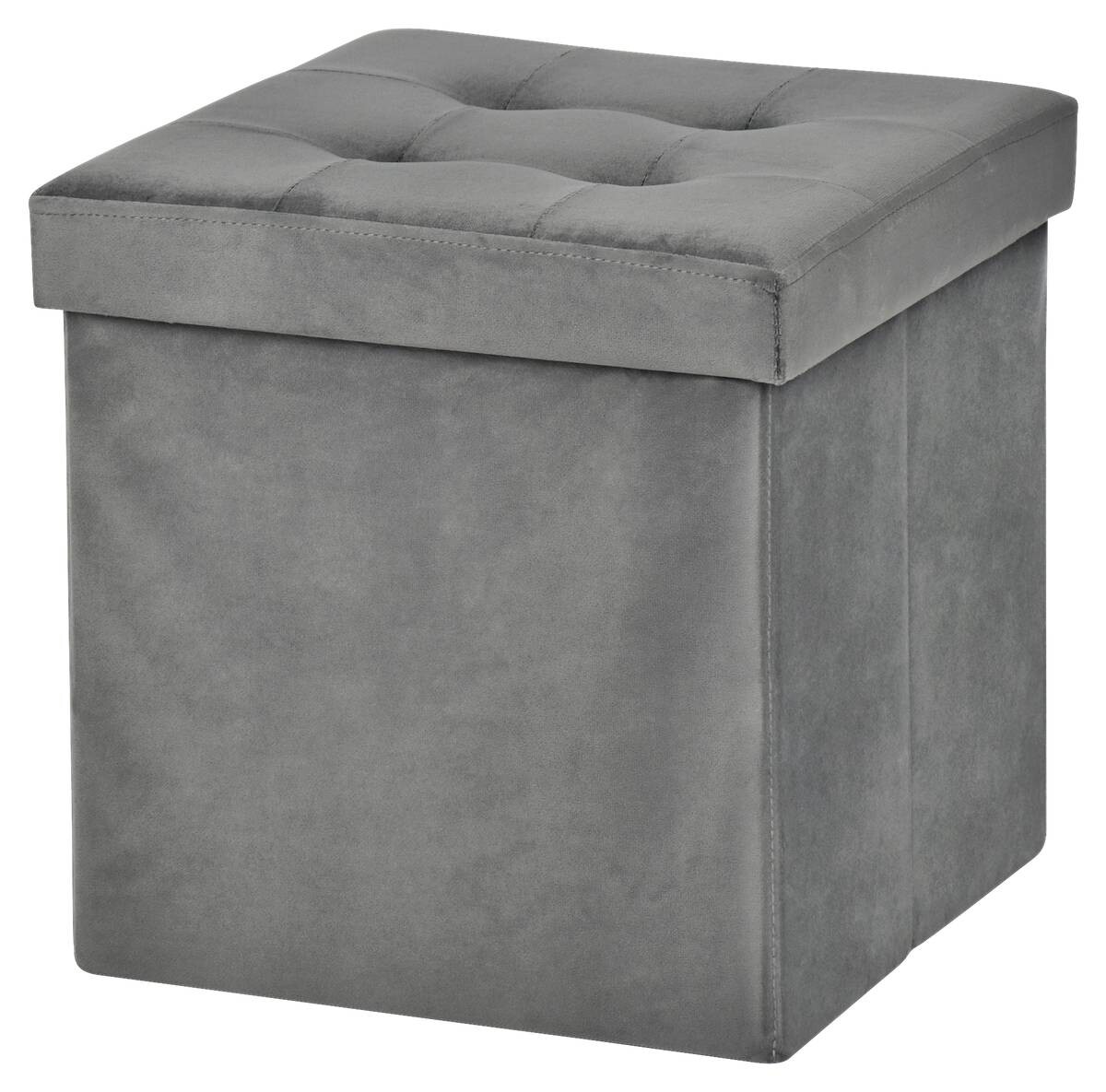 POCOline Sitzhocker grau B/H/L: ca. 38x38x38 cm