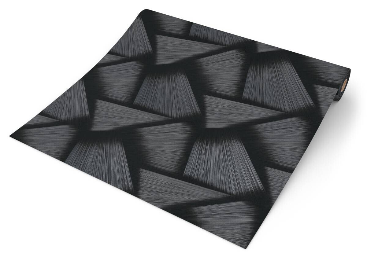 Erismann Vliestapete Schimmer schwarz silber B/L: ca. 53x1005 cm