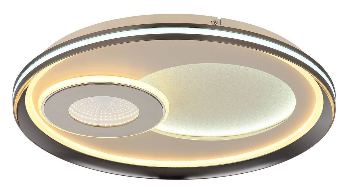 GLOBO LED-Deckenleuchte champagner sand Metall Acryl H/D: ca. 5,5x50 cm 1 Brennstellen