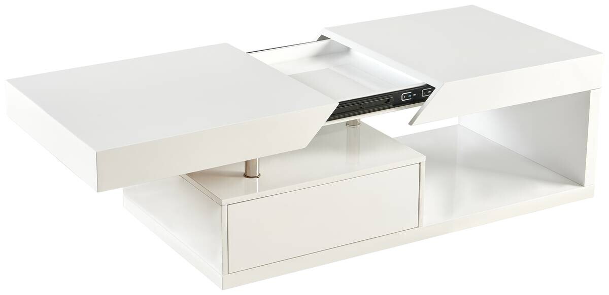 Couchtisch Vega weiß Hochglanz B/H/T: ca. 110x42x60 cm