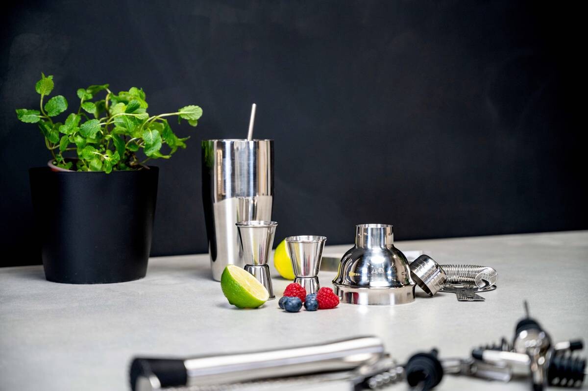 alpina Cocktailset silber Edelstahl