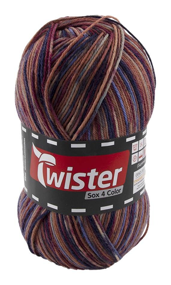 Twister Handstrickgarn Sox herbst 75% Schurwolle, 25% Polyamide L: ca. 42000 cm