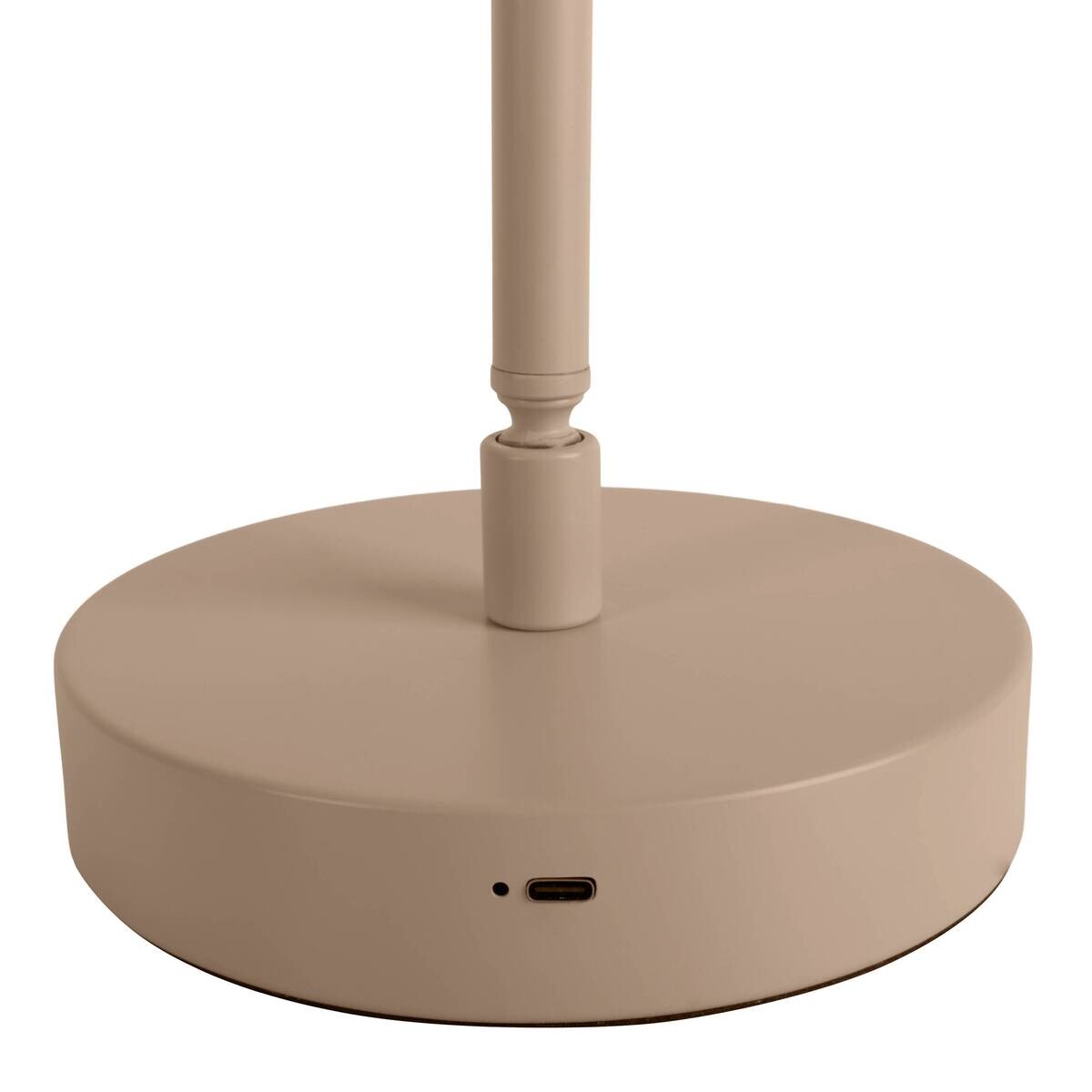Näve Leuchten LED-Tischleuchte beige Metall B/H/T: ca. 22,6x45x16 cm