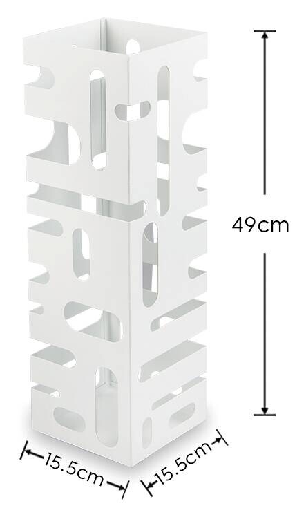 Schirmständer Doris weiß Metall B/H/T: ca. 18x49x16 cm