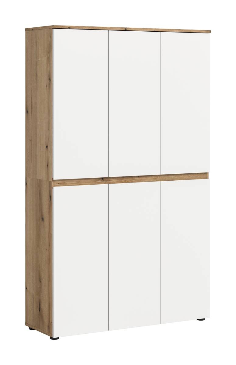 Schrank SCARPA Evoke Oak Nachbildung weiß B/H/T: ca. 105x175x37 cm