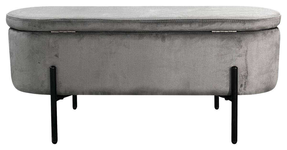 Truhe NOVA grau B/H/T: ca. 95x42x37,5 cm