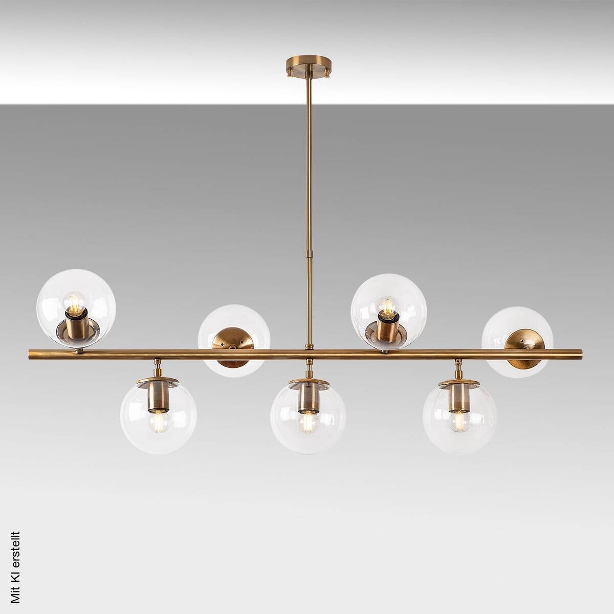 Opviq Deckenleuchte Fazli-10540 Metall B/H/T/L: ca. 113x85x40x113 cm E14 7 Brennstellen