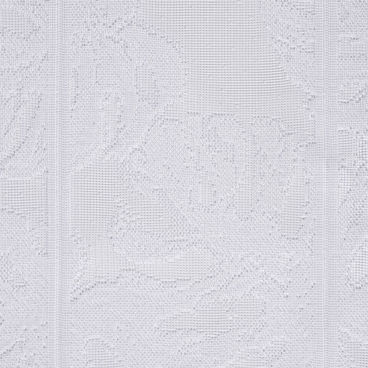 Scheibengardinen-Meterware Blatt weiß H: ca. 60 cm